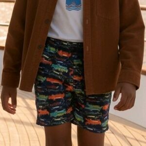 SIZE 18M Infant Toddler Boys Blue Swim Shorts Swim Trunks Colorful NEW